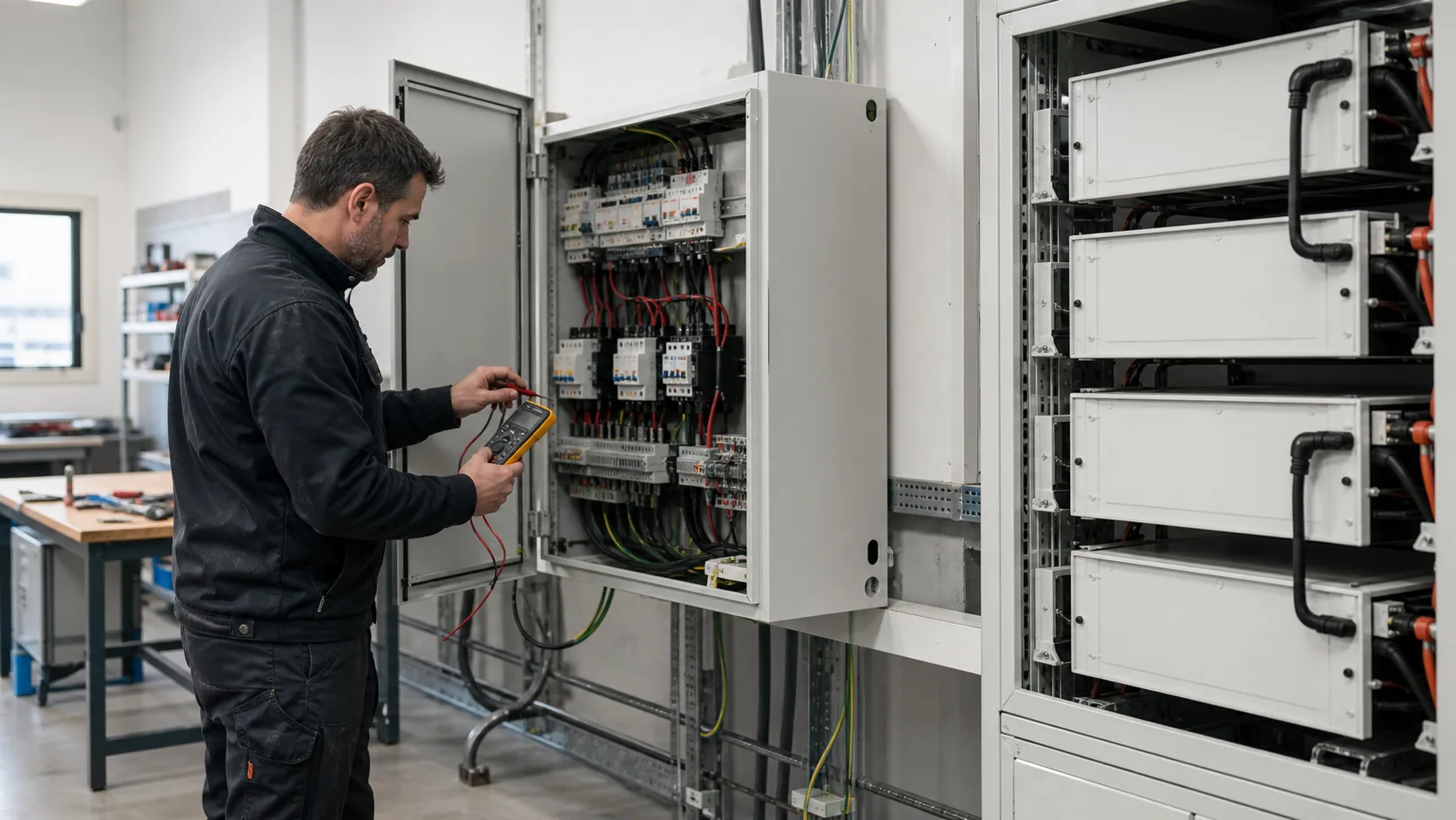 Contrôle d’intégration entre coffret photovoltaïque et stockage